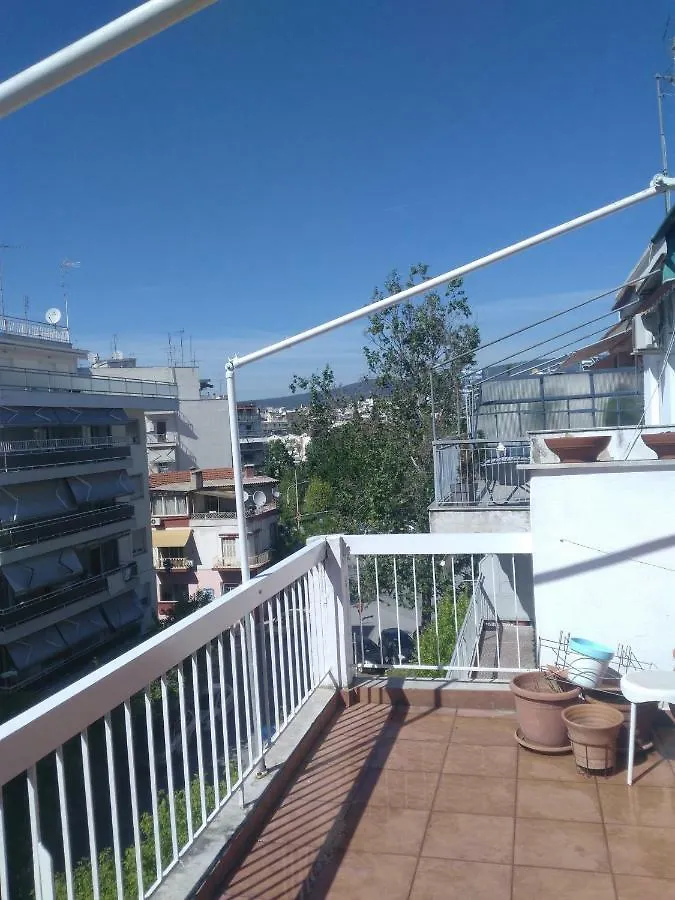 Apartmán Cozy Penthouse Next To Metro Station Soluň Řecko